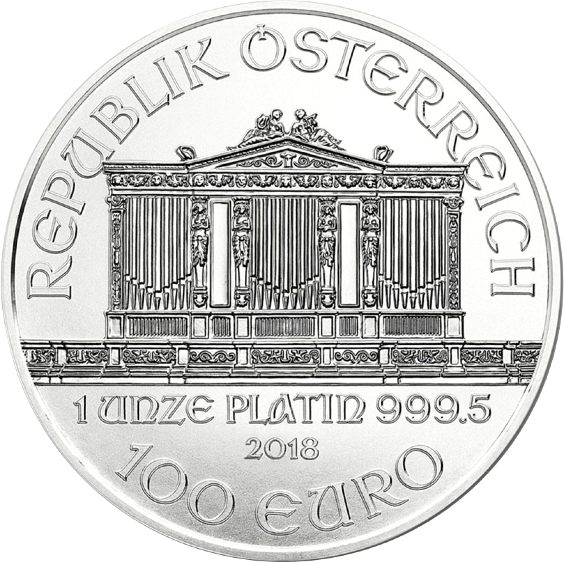 1 Unze Platin Wiener Philharmoniker