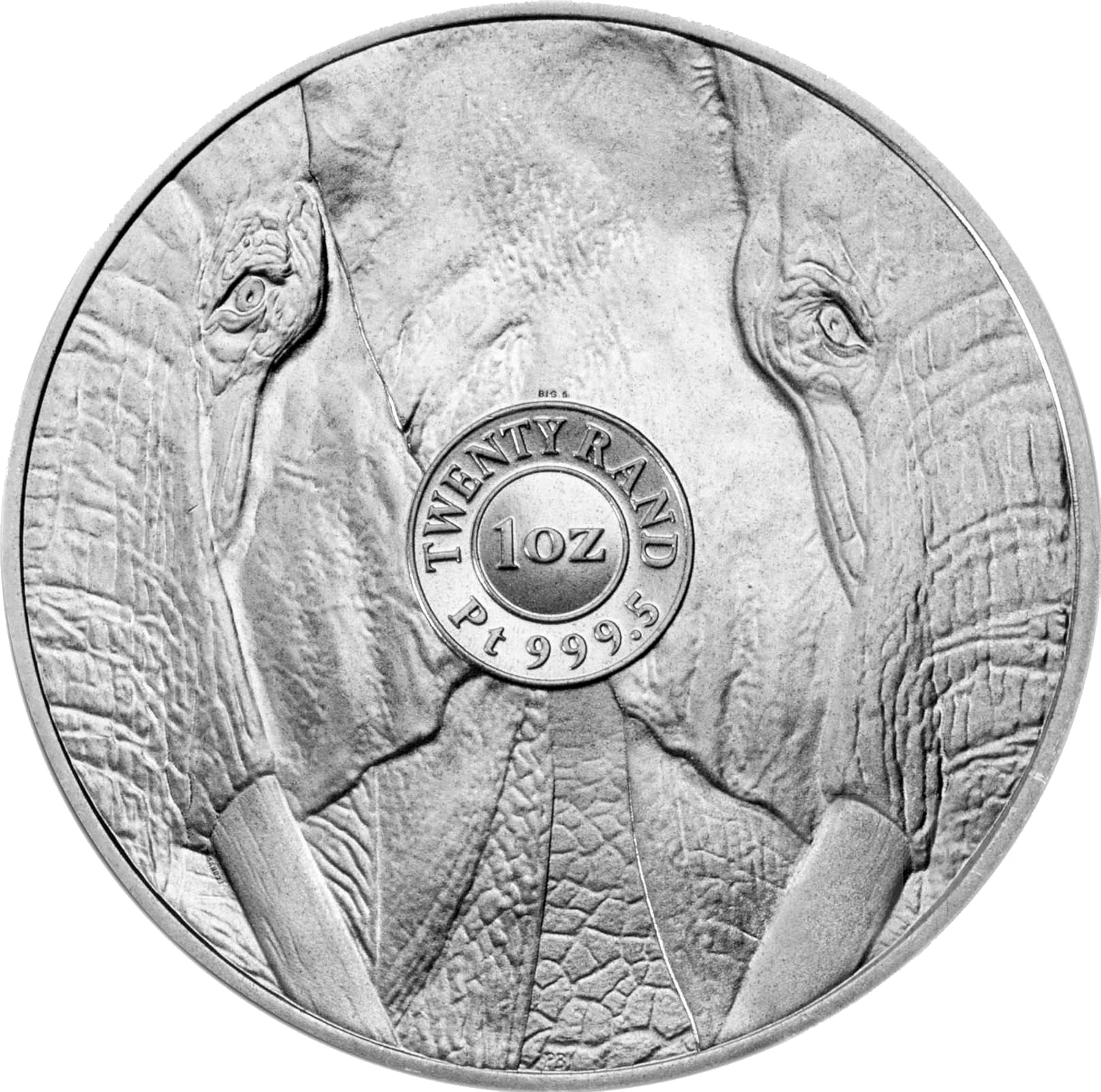 1 Unze Platin Big Five II Elefant 2023