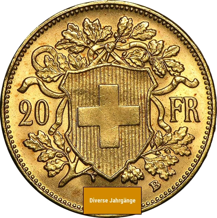 Vreneli Gold 20 Franken (Handverlesen)