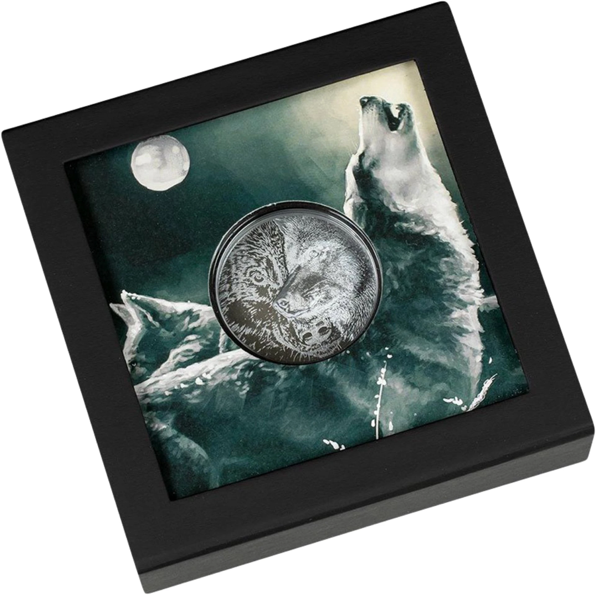 1 Unze Platin Mystic Wolf 2021 PP (Auflage:199 | Ultra High Relief)