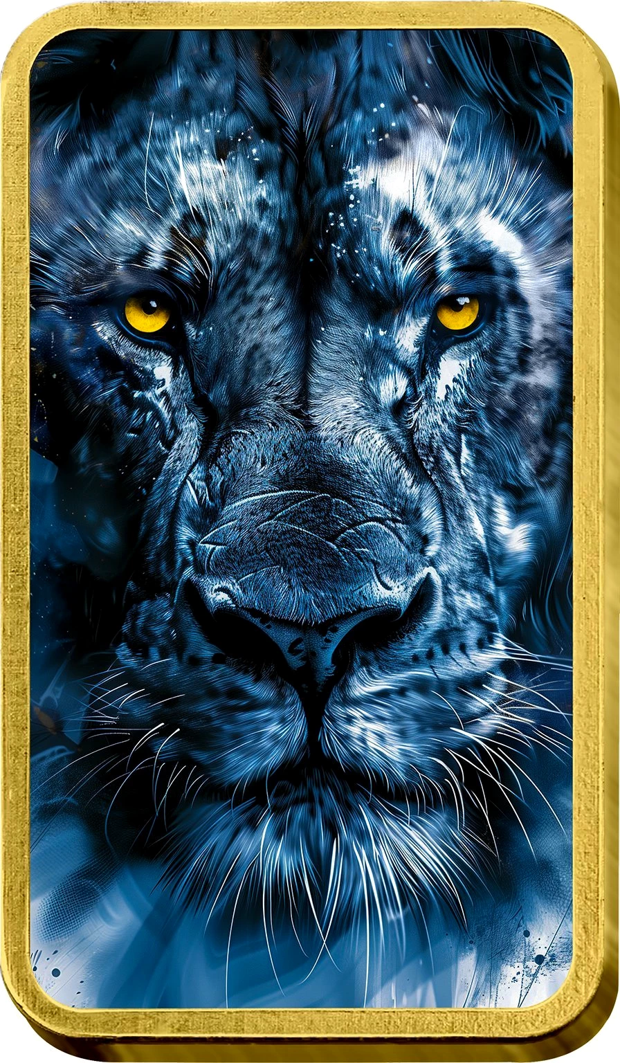 1 Unze Silber African Animals Löwe (Auflage: 50 | teilvergoldet)