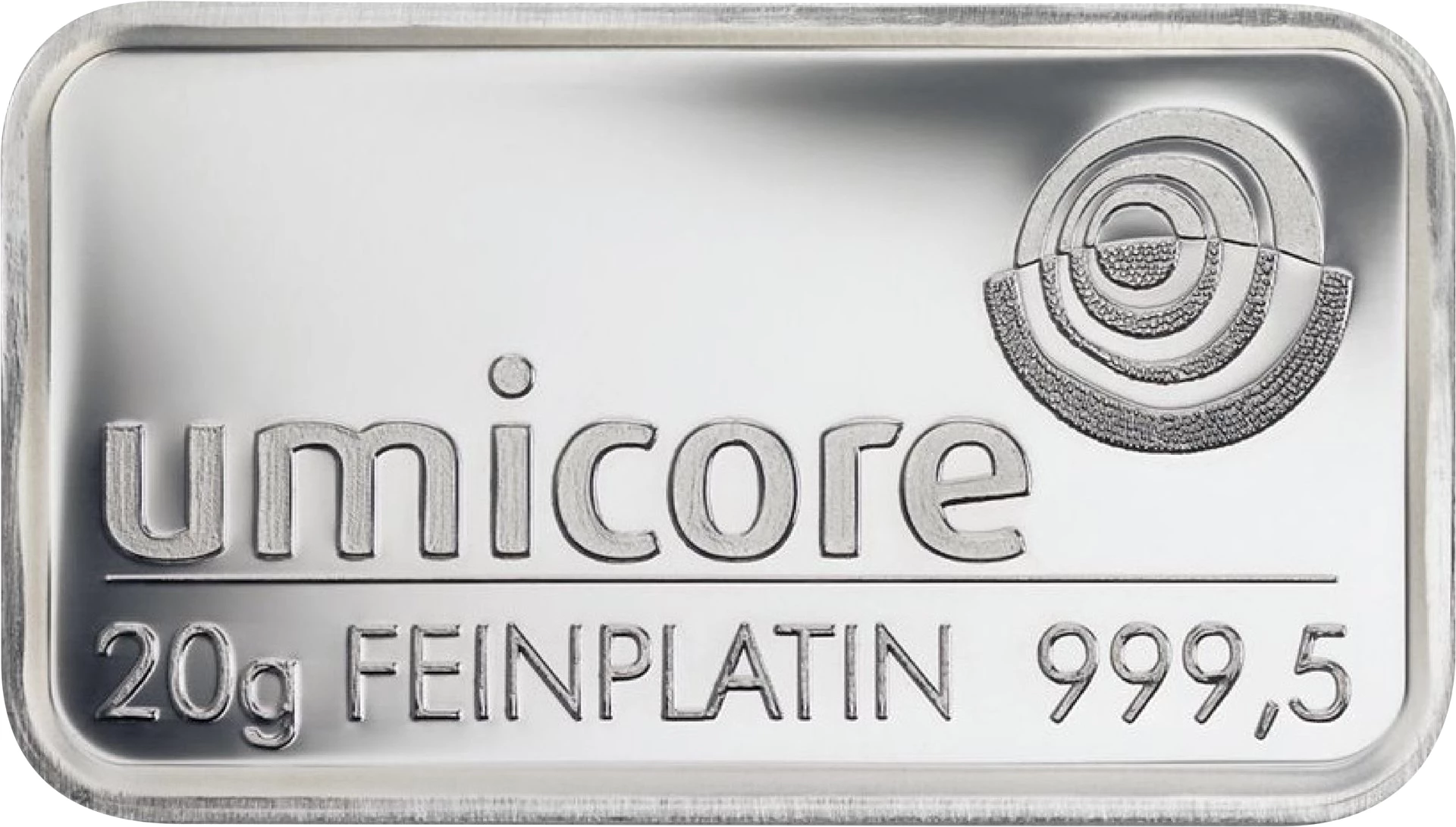 20g Platinbarren Umicore, Degussa