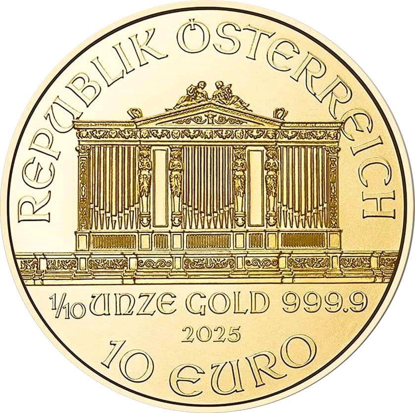 1/10 Unze Gold Wiener Philharmoniker 2025