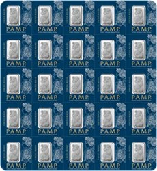 25 x 1g Platinbarren PAMP Fortuna Multigram