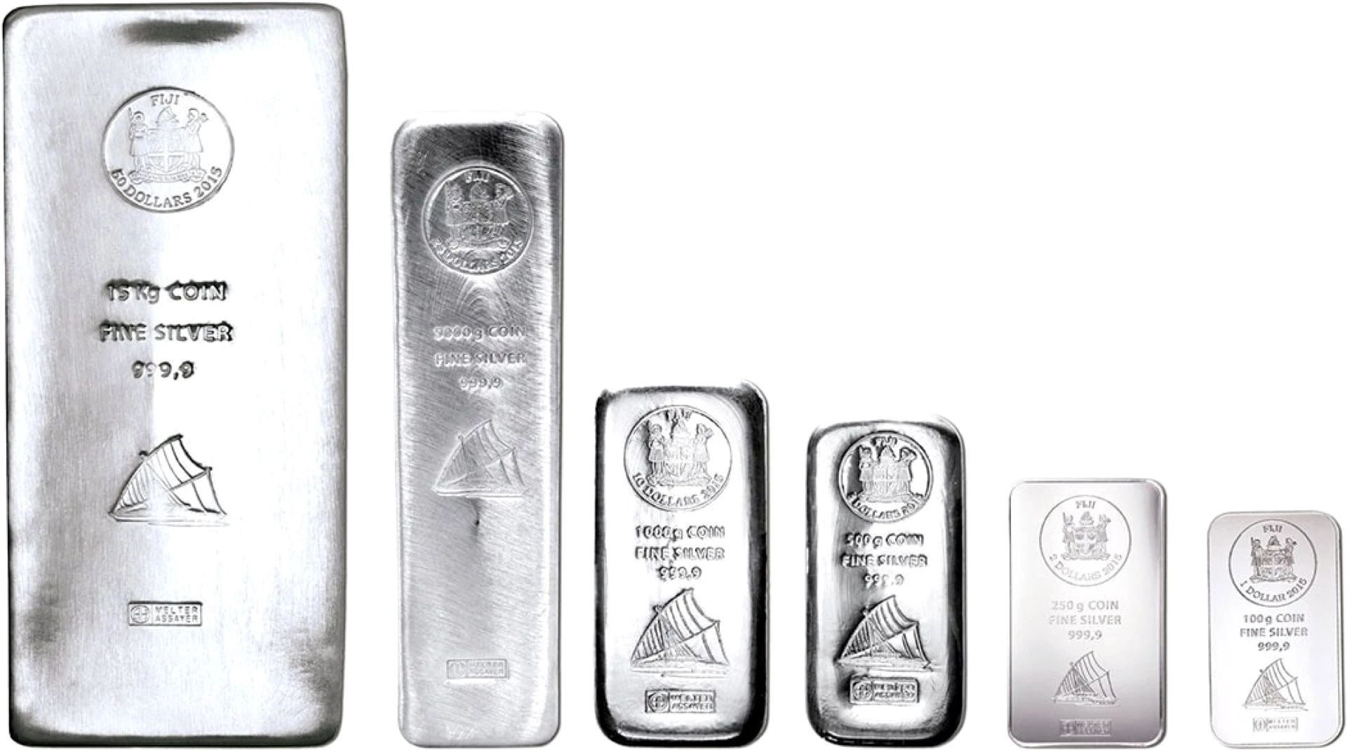 500g Silber Fiji Münzbarren (Argor Heraeus)