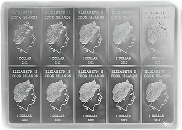 10 x 10g Silber CombiCoin Münztafel