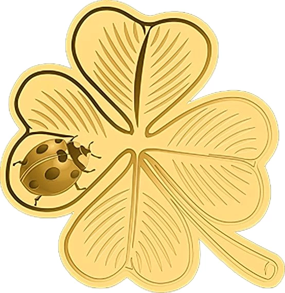 Gold Kleeblatt Münze