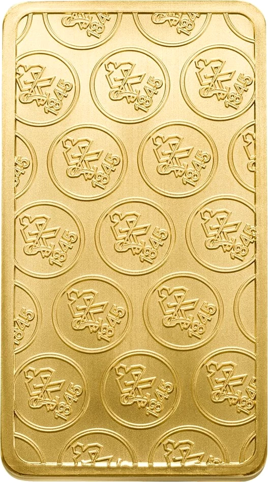 100g Goldbarren Heimerle und Meule geprägt
