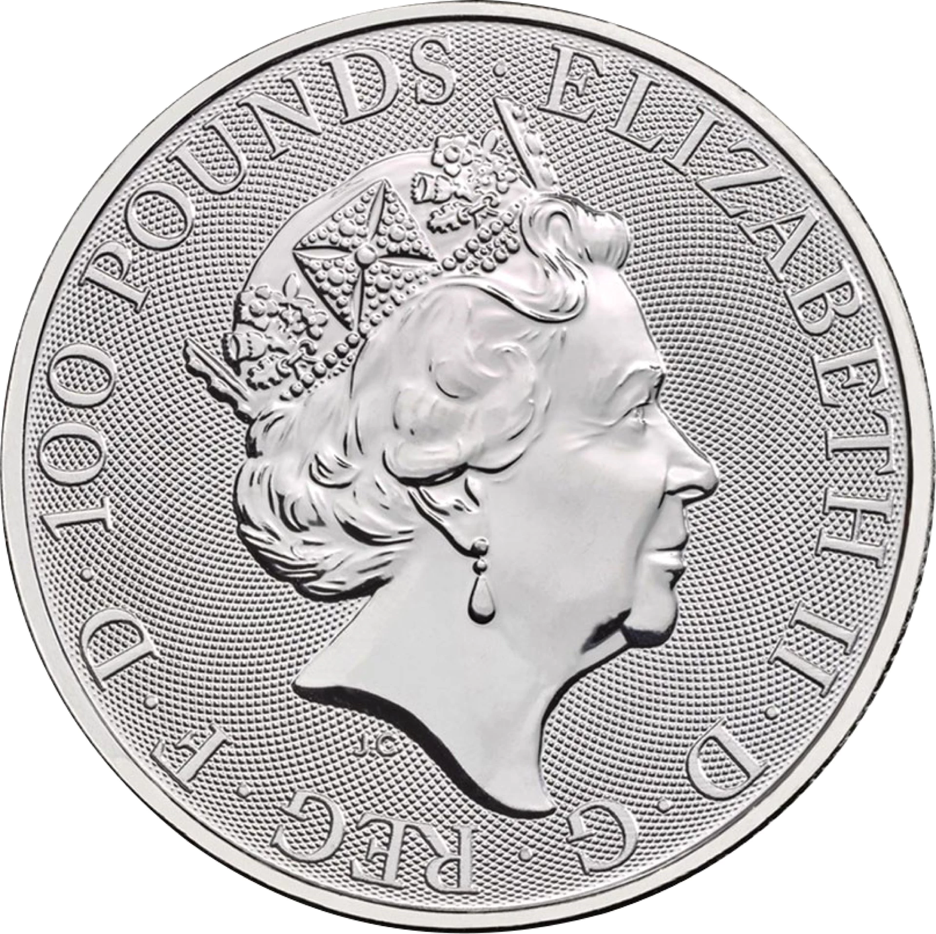 1 Unze Platinmünze The Queen's Beasts The Bull 2019 (5. Motiv)