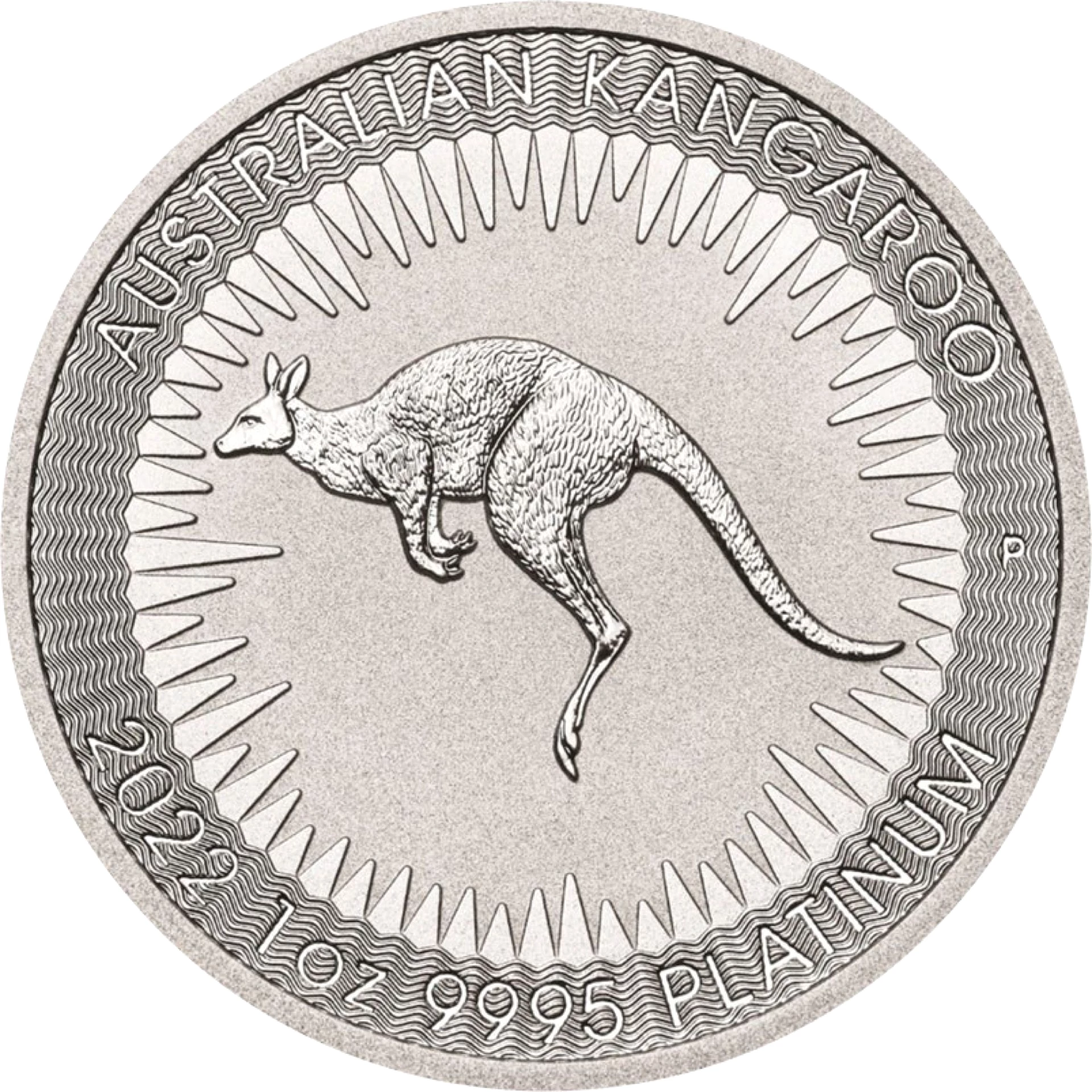1 Unze Platin Känguru Nugget 2022
