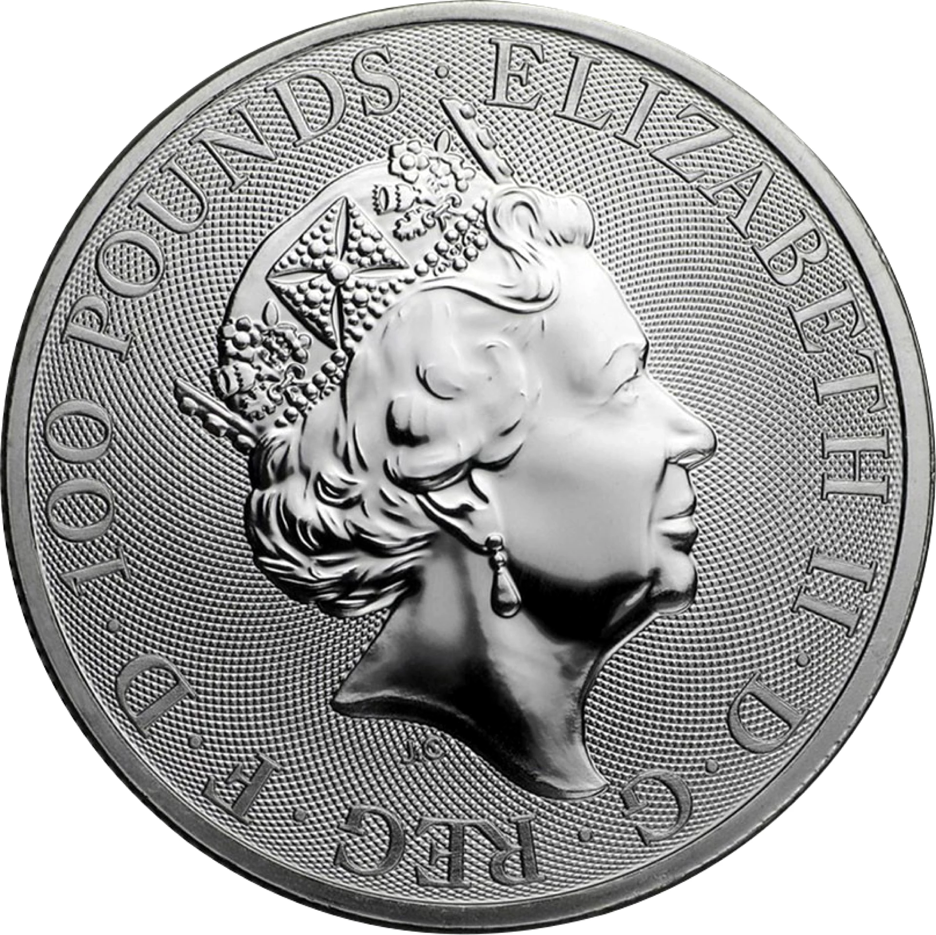 1 Unze Platinmünze The Queen's Beasts The Unicorn 2019 (4. Motiv)