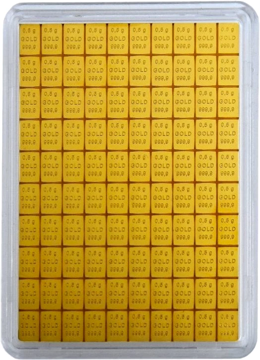 50g Gold Tafelbarren Combibarren (100 x 0,5g)