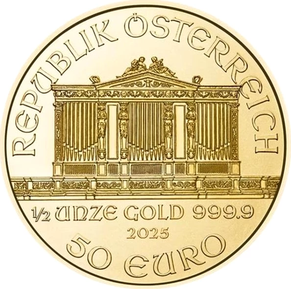 1/2 Unze Gold Wiener Philharmoniker 2025