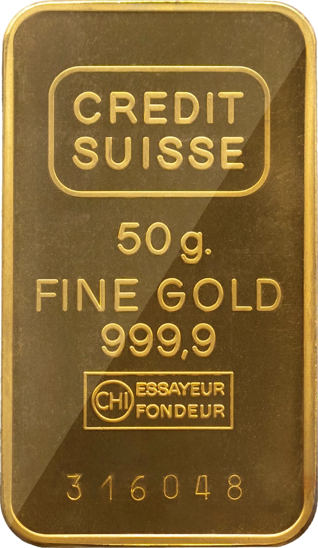 50g Goldbarren Credit Suisse