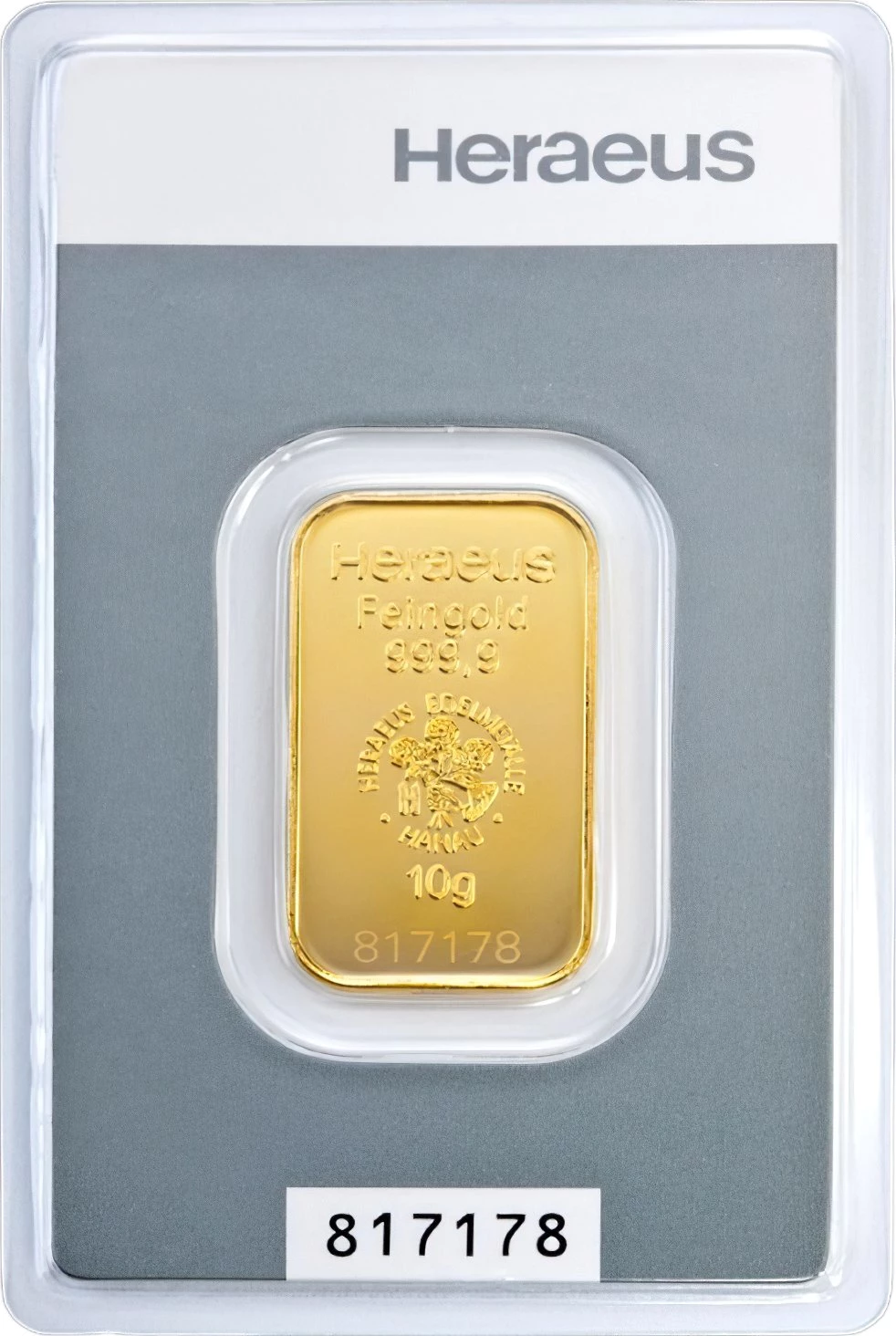 10g Kinebar® Goldbarren Heraeus