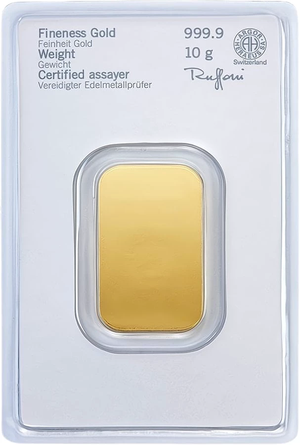 10g Goldbarren Heraeus