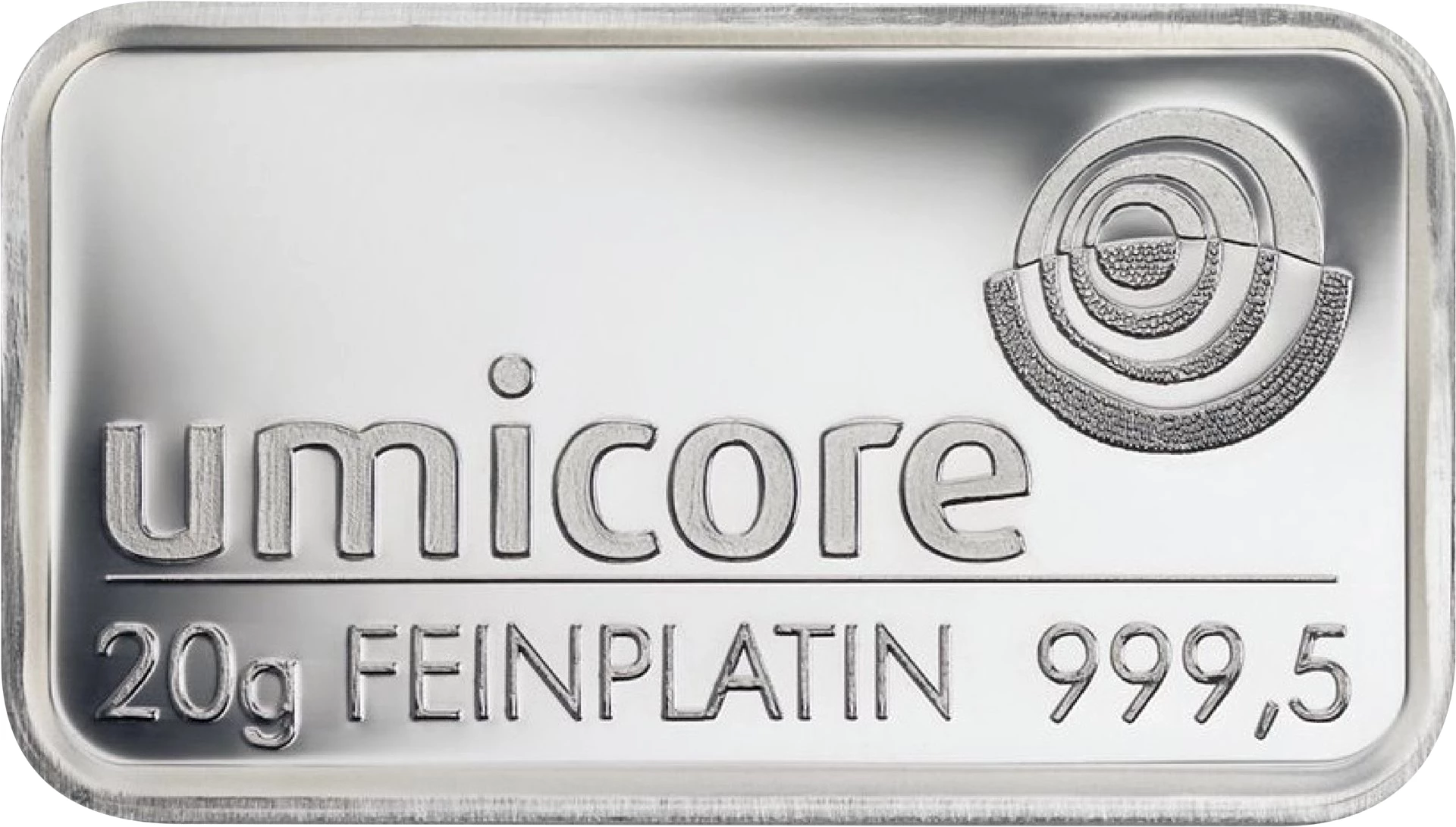 20g Platinbarren Umicore, Degussa