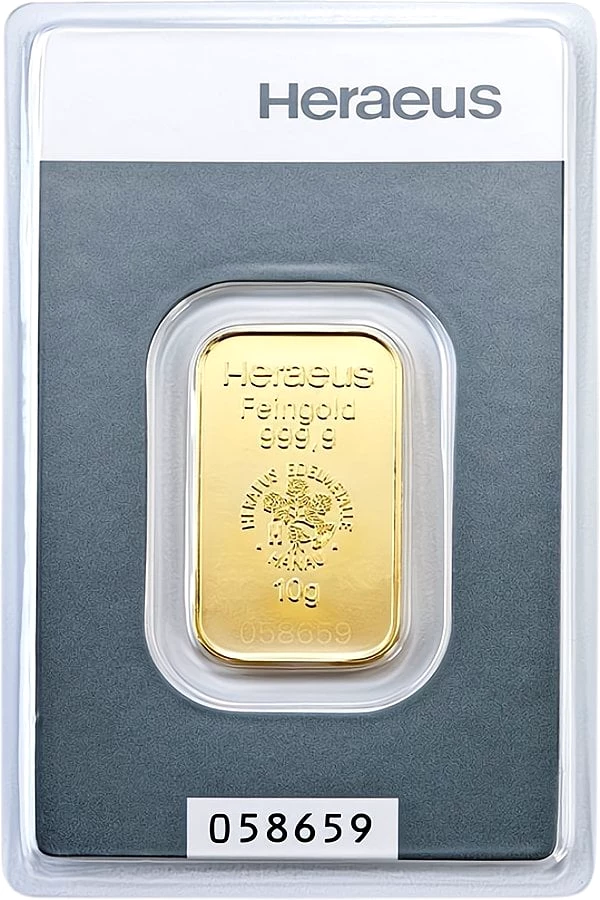 10g Goldbarren Heraeus