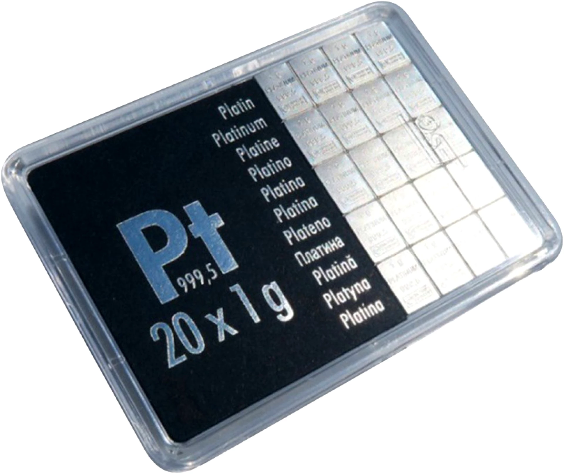 20g Platin Tafelbarren
