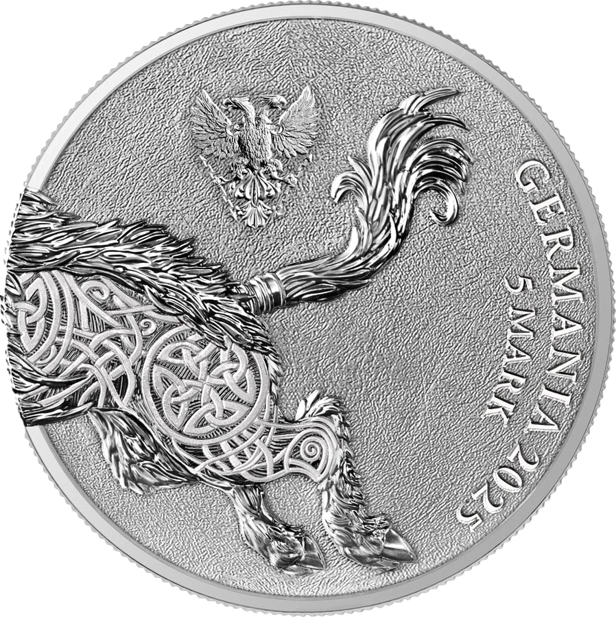 1 Unze Silber Germania Beasts Gullinbursti 2025 (Auflage: 15.000)